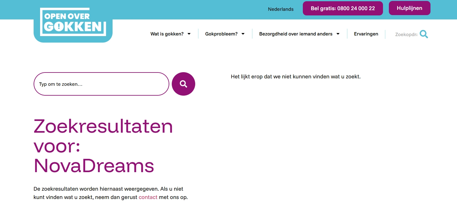 Actuele Kansspelwijzer-controle voor NovaDreams
